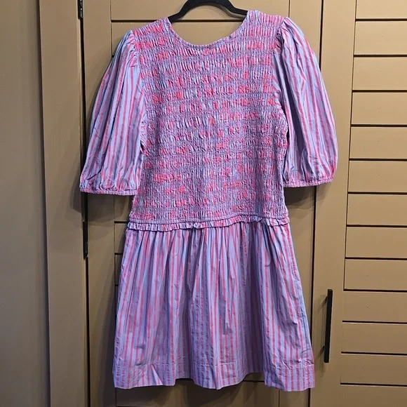 Damson Madder Bluebelle Shirred Mini Dress EU Size 20 /US 16 - Picture 8 of 13